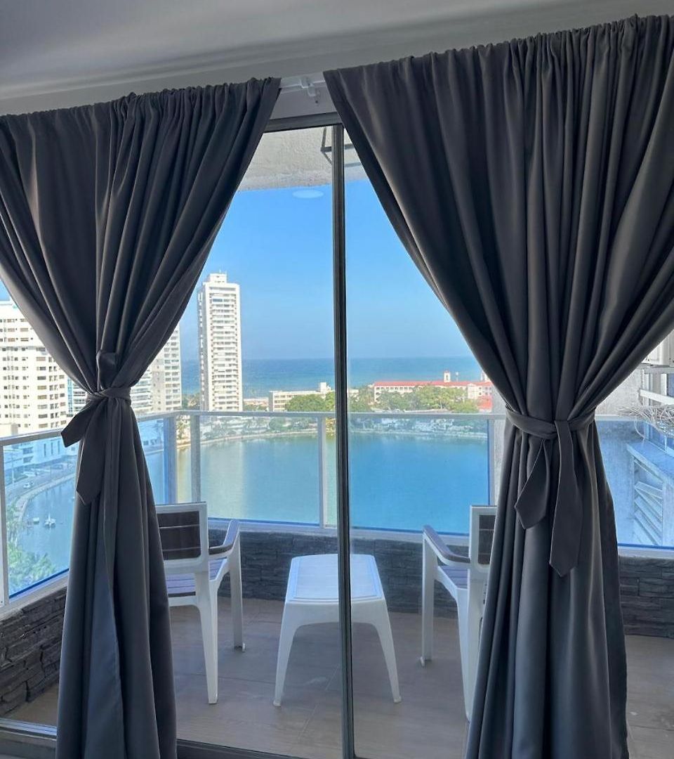 Hermoso Vista Al Mar El Laguito Apartamento Cartagena