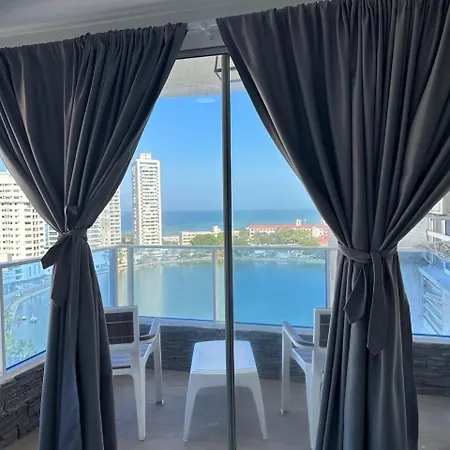 Hermoso Vista Al Mar El Laguito Apartamento Cartagena
